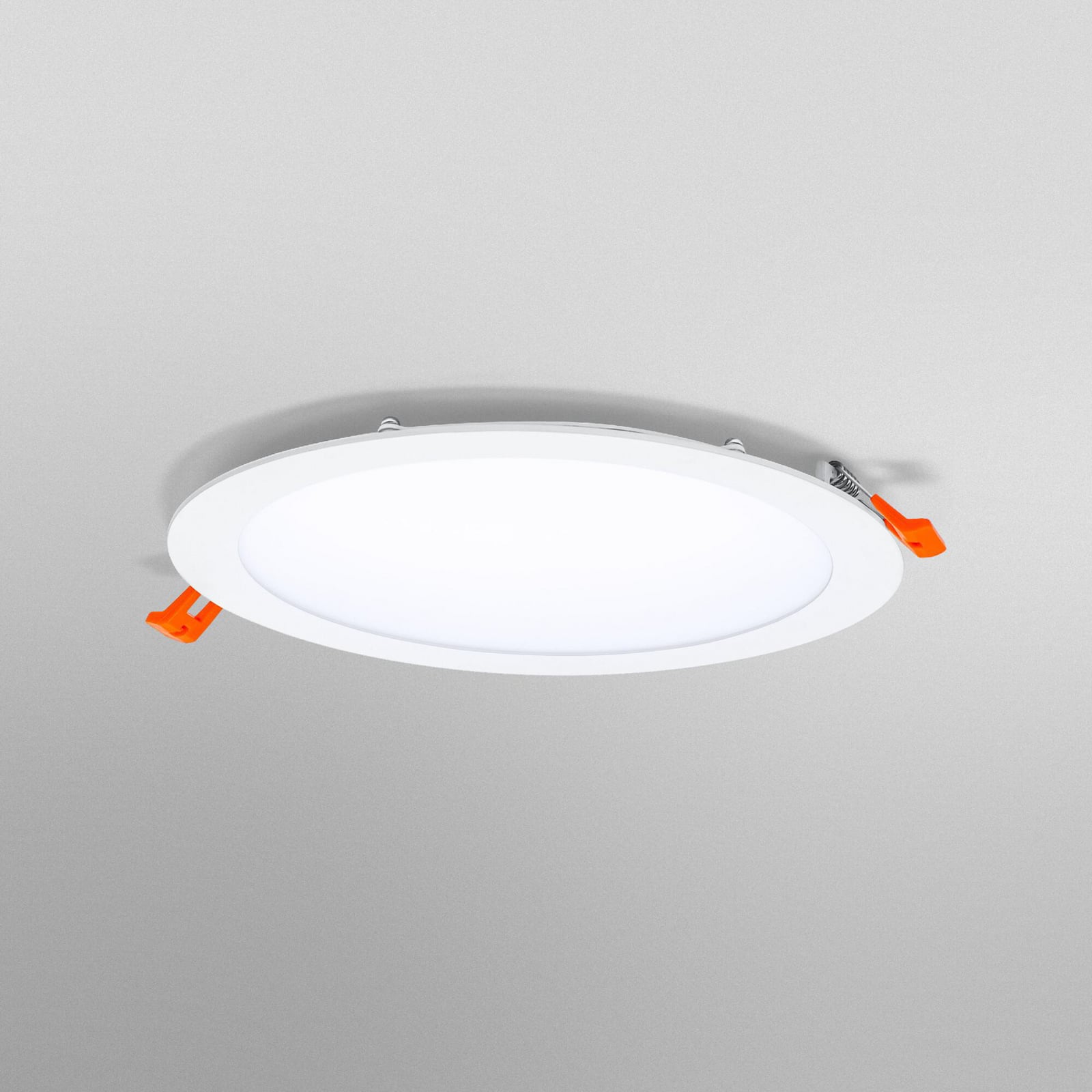 Detalj av LED innbyggingsspot SLIM rund hvit Ø22,5 cm 22W kaldhvit