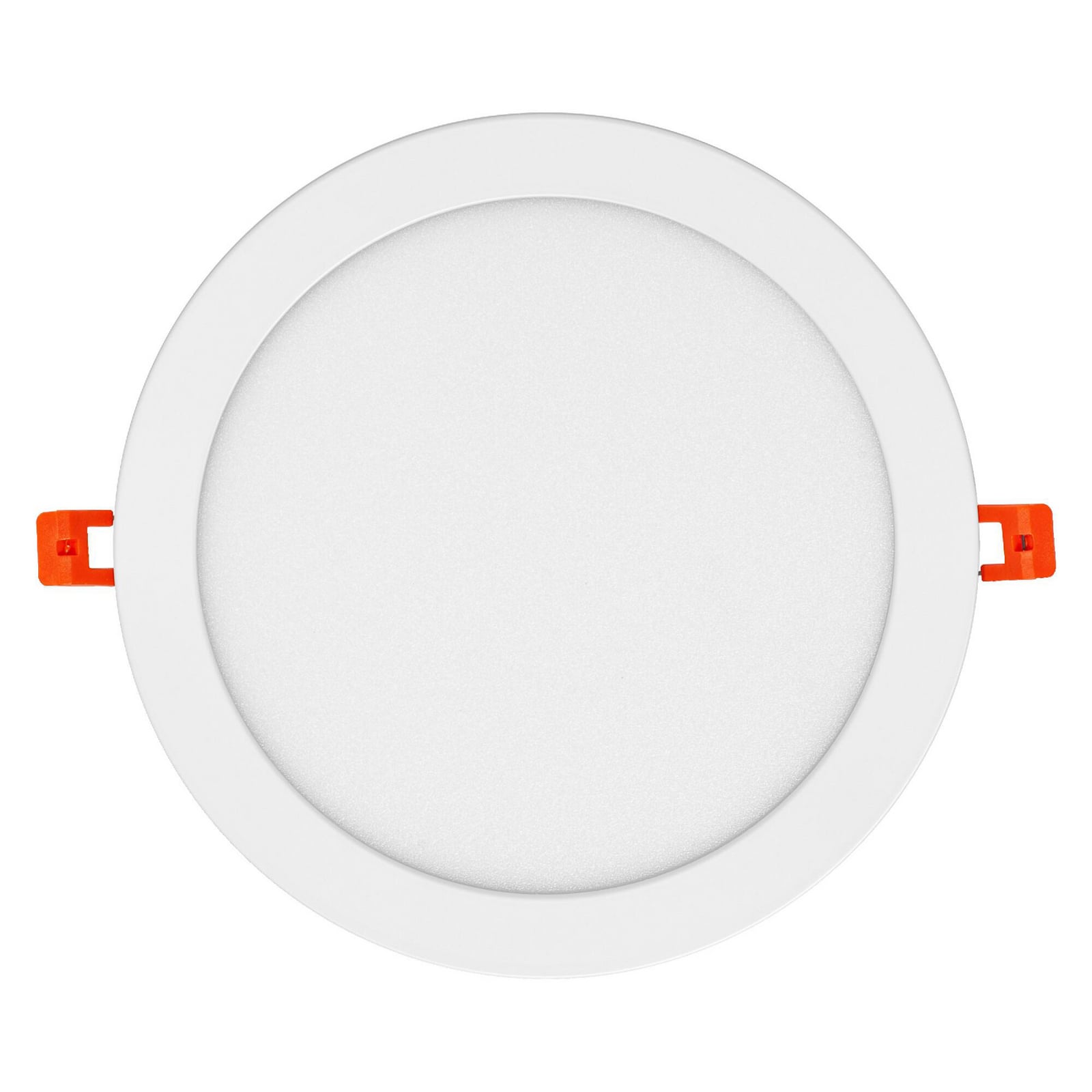Nærbilde av LED innbyggingsspot SLIM rund hvit Ø22,5 cm 22W kaldhvit