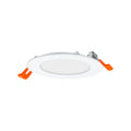 LED innbyggingsspot SLIM rund hvit Ø12 cm 8W 3000K - OSRAM forfra