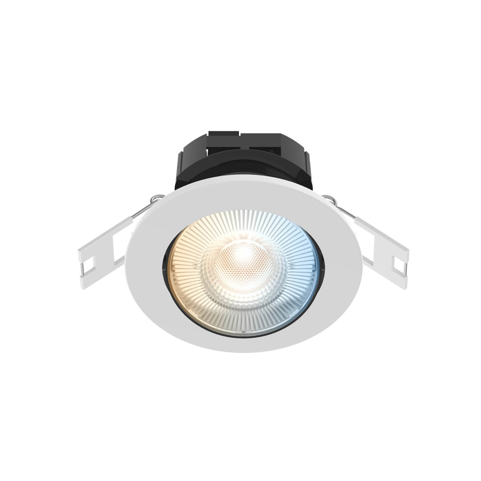 LED innbyggingsspot Smart Downlight 3-pk CCT dimbar hvit forfra
