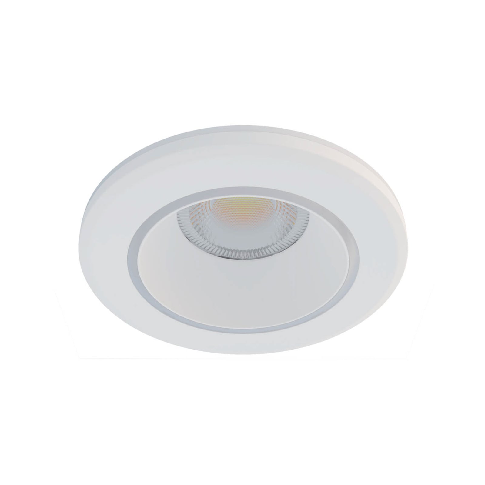 LED innbyggingsspot Smart Halo CCT RGB dimbar IP44 hvit forfra