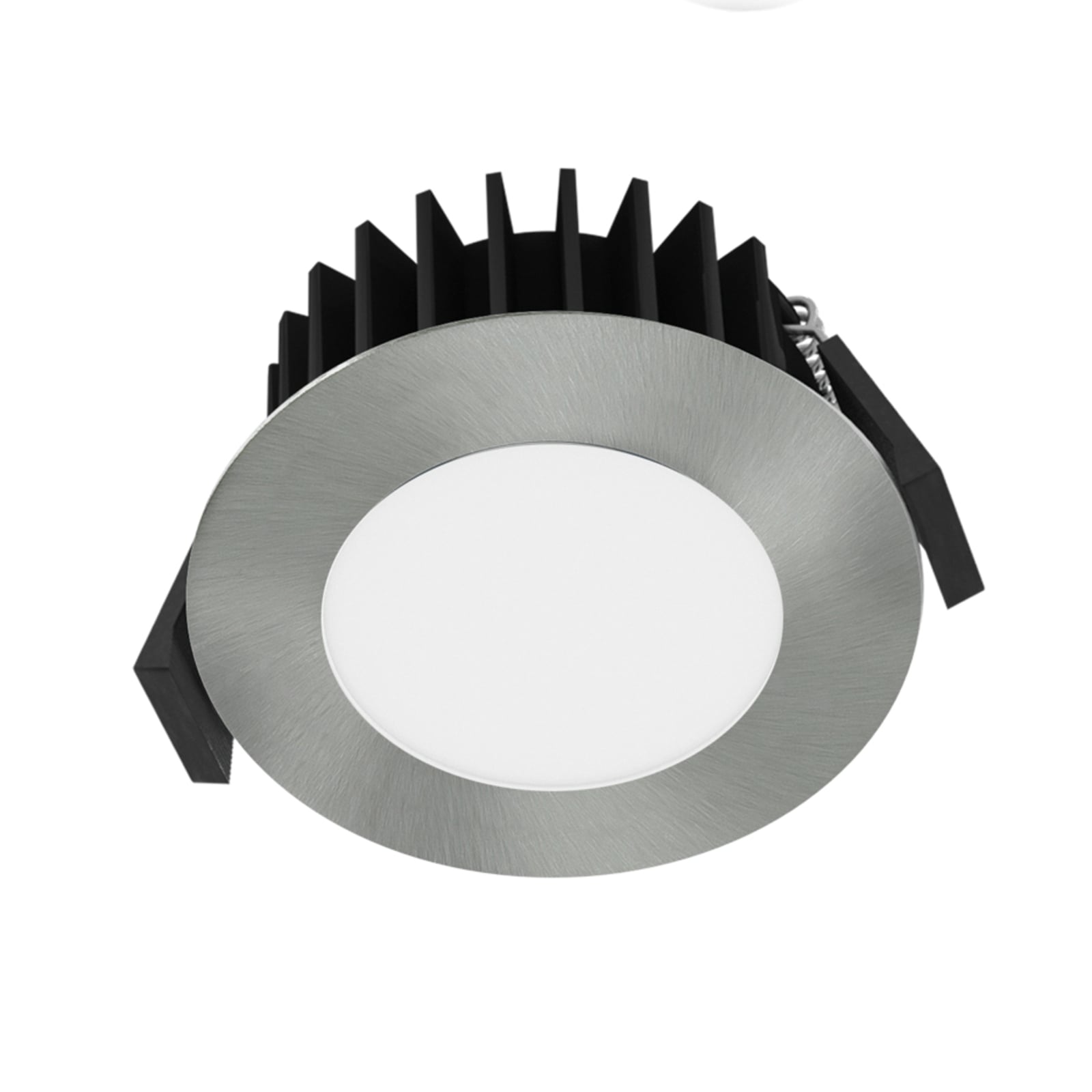 LED innbyggingsspot Solido68 dimbar CCT krom IP54 10W forfra