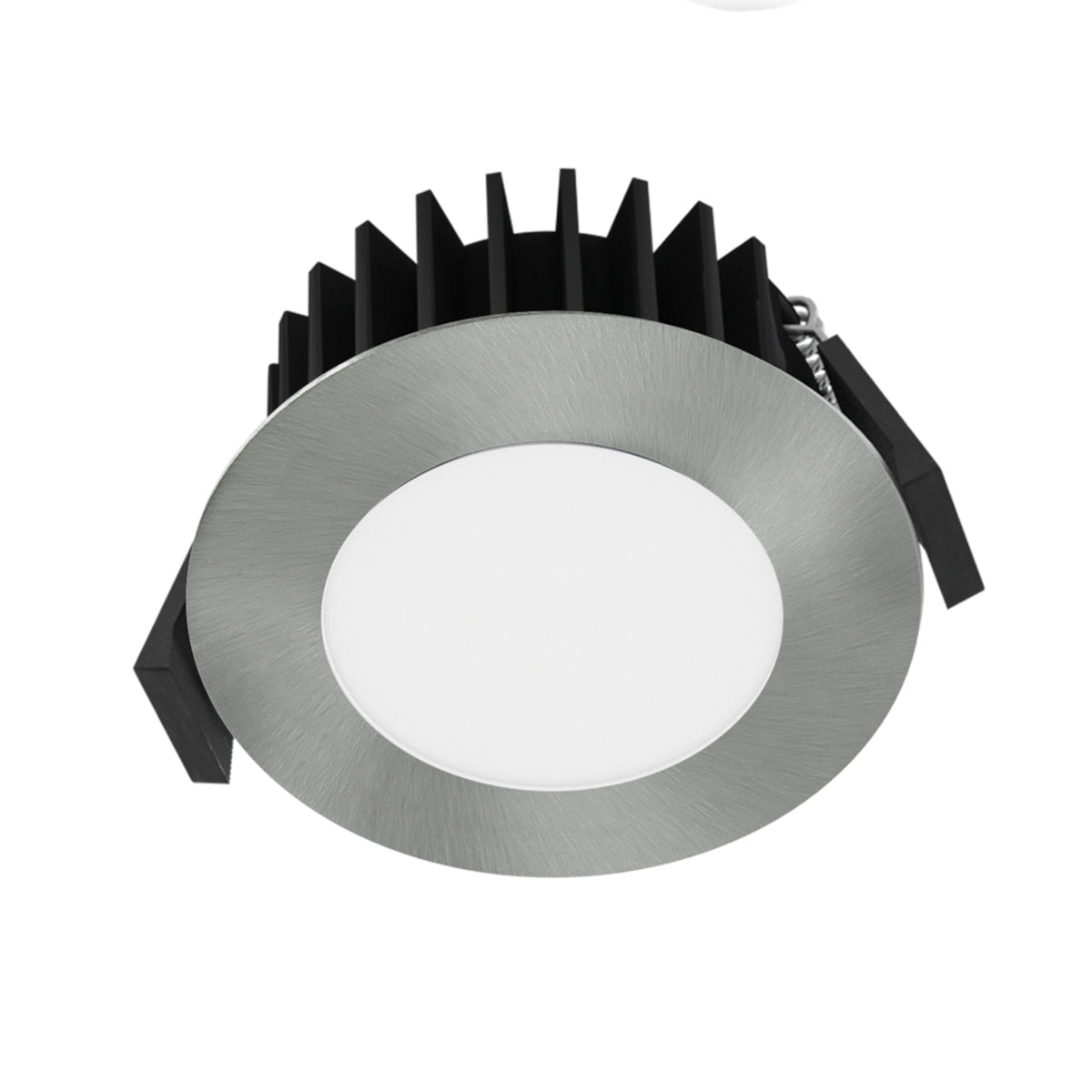 LED innbyggingsspot Solido68 dimbar CCT krom IP54 10W forfra