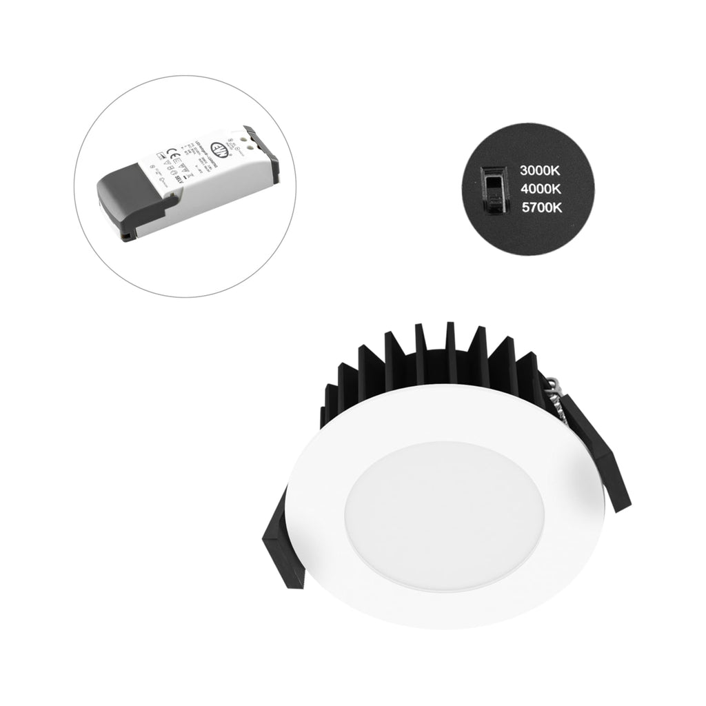 Detalj av LED innbyggingsspot Solido68 dimbar IP54