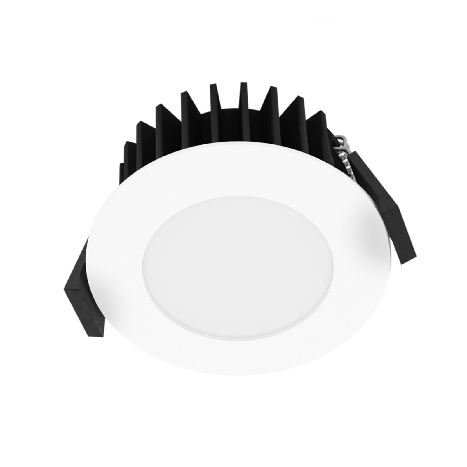 LED innbyggingsspot Solido68 dimbar IP54 10W CCT hvit forfra
