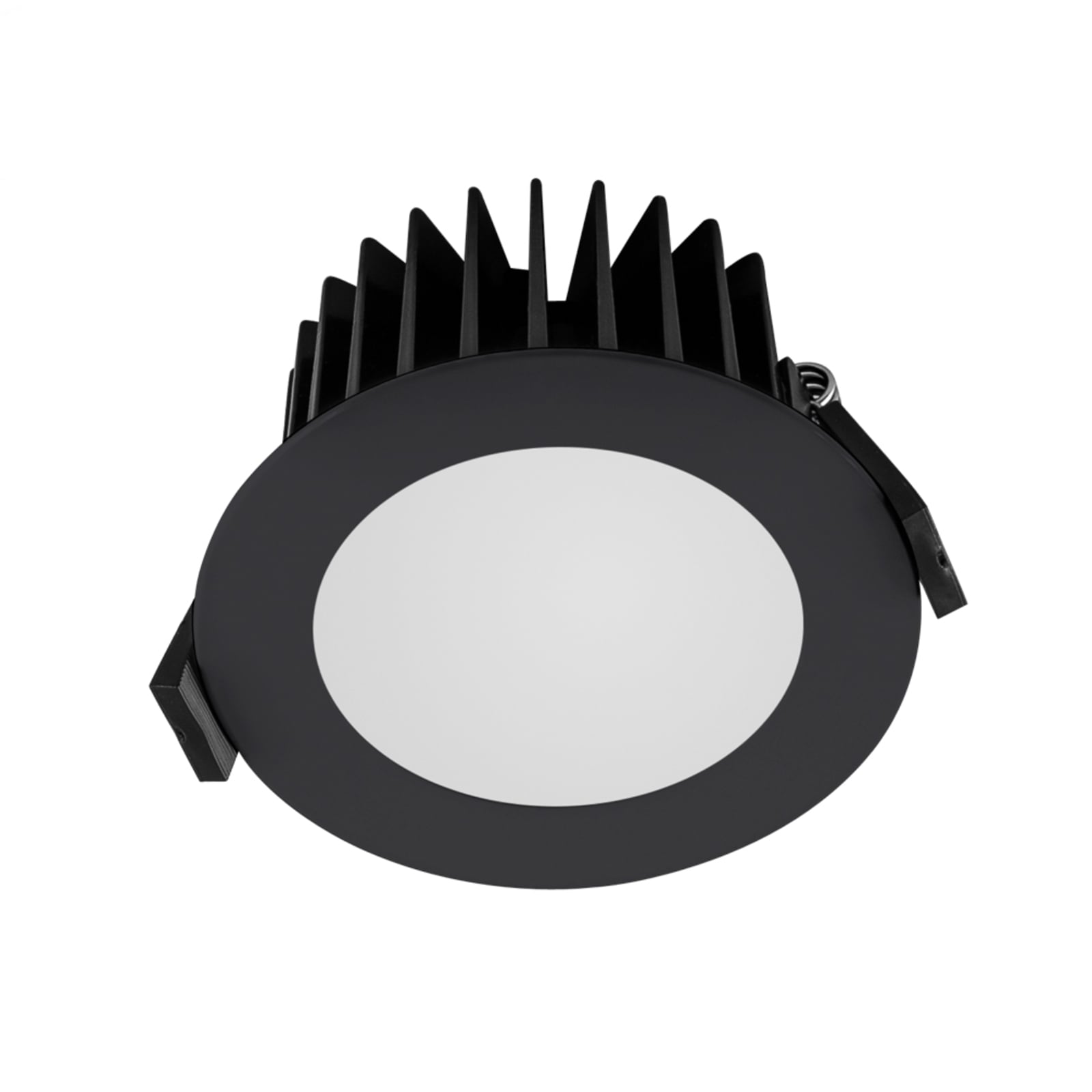 LED innbyggingsspot Solido85 dimbar CCT IP44 antrasitt front