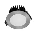 LED innbyggingsspot Solido85 dimbar CCT IP44 krom Ø10 cm forfra