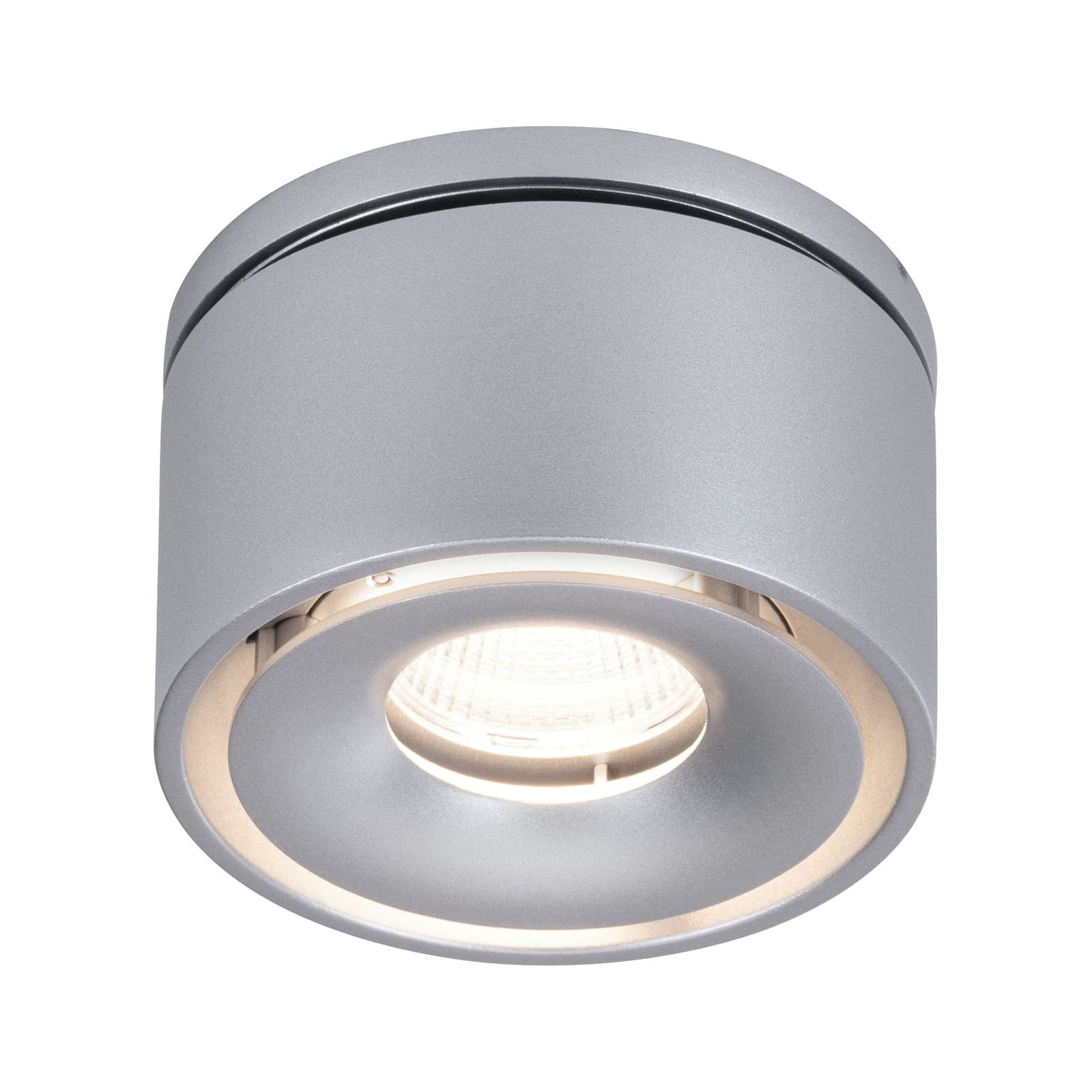 LED innbyggingsspot Spircle matt krom montert i tak