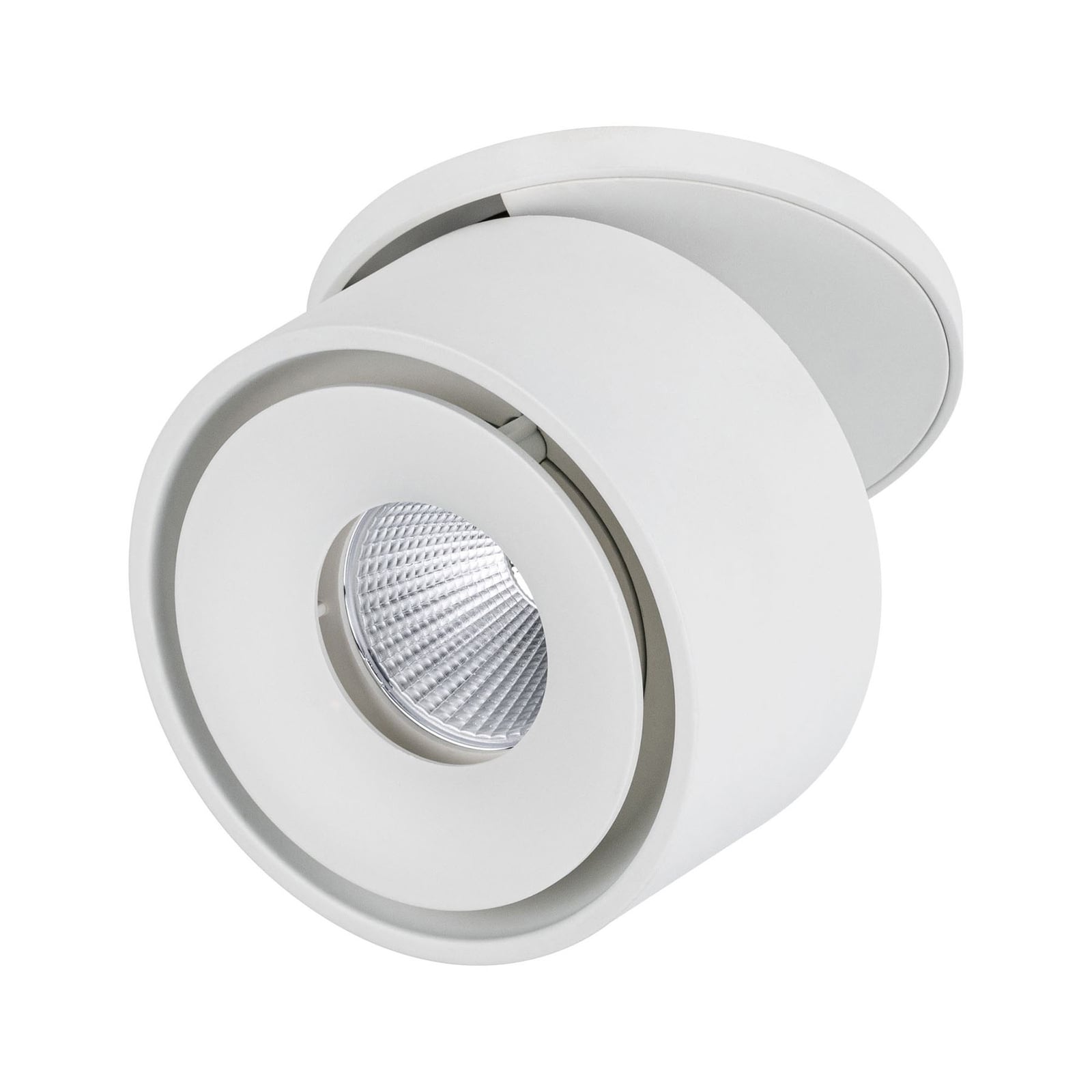 LED innbyggingsspot Spircle svingbar hvit matt bakside
