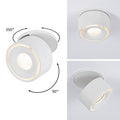 LED innbyggingsspot Spircle svingbar hvit matt front