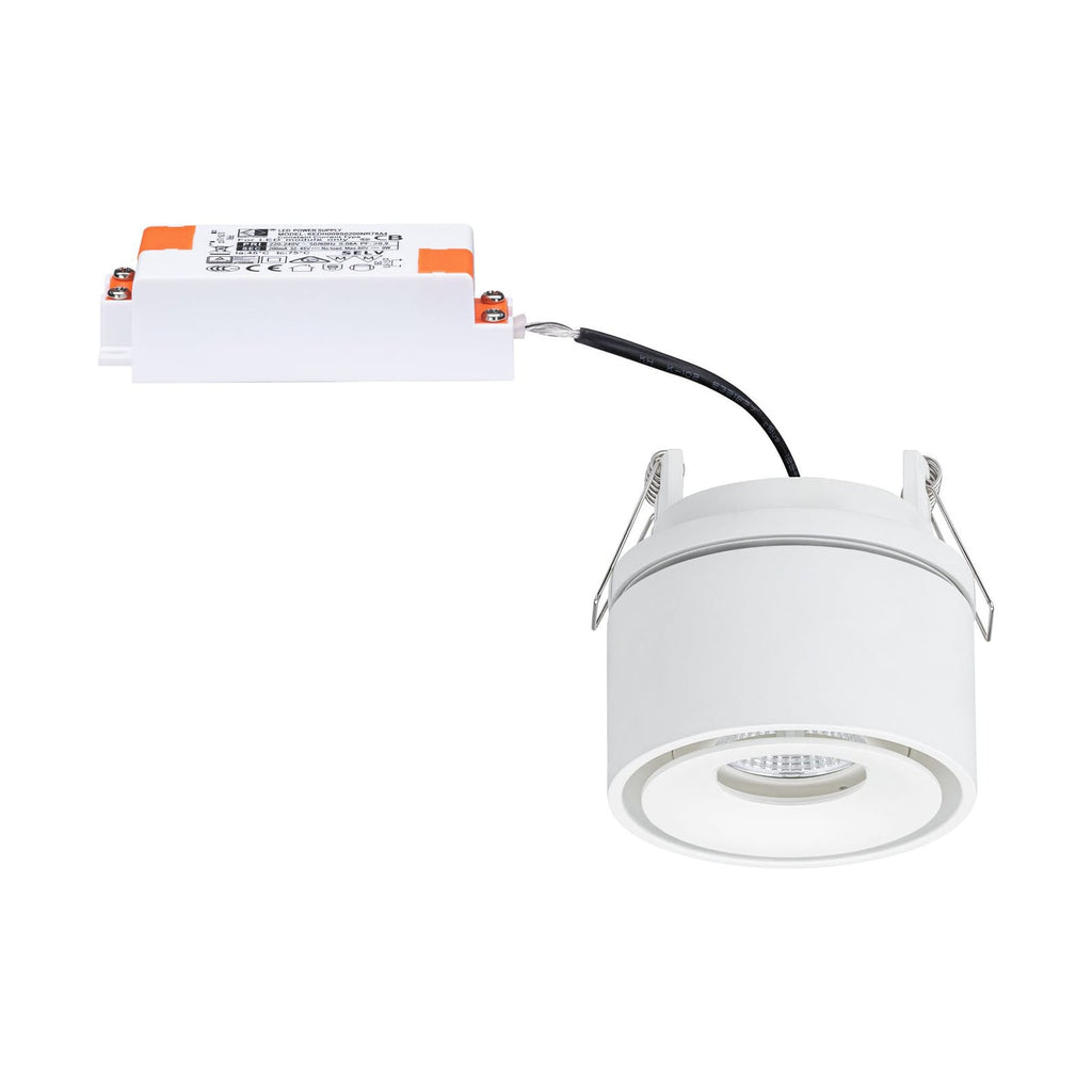 LED innbyggingsspot Spircle svingbar hvit matt vinkel