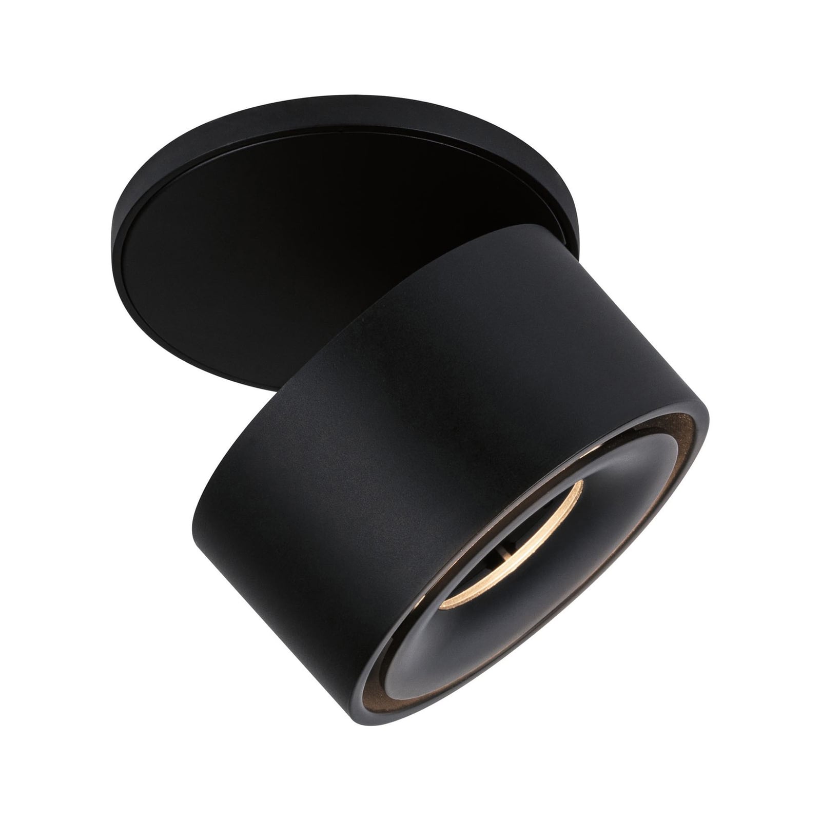 LED innbyggingsspot Spircle svingbar svart matt Ø7,8 cm nærbilde