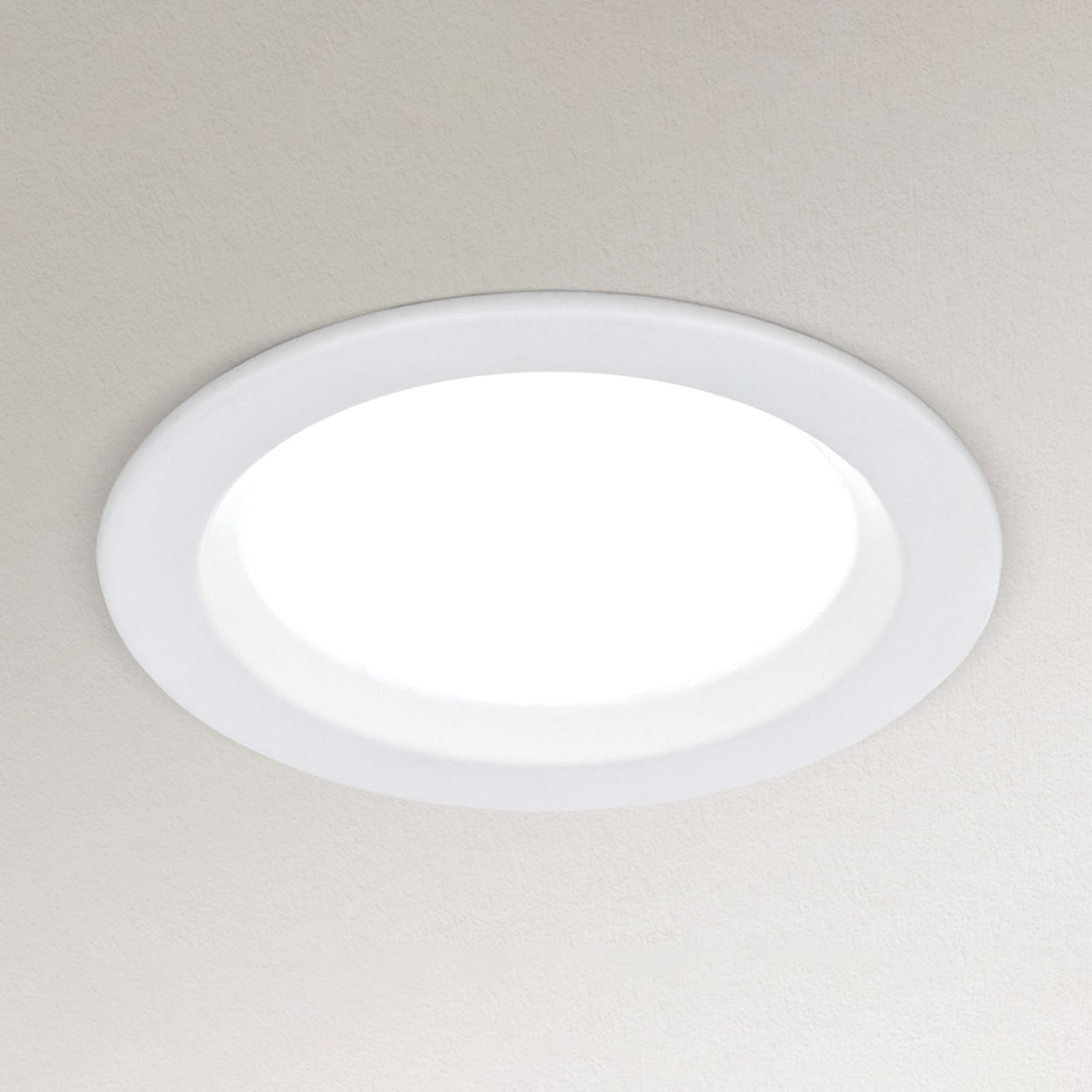 LED innbyggingsspot Spock dimbar hvit Ø9 cm bakside