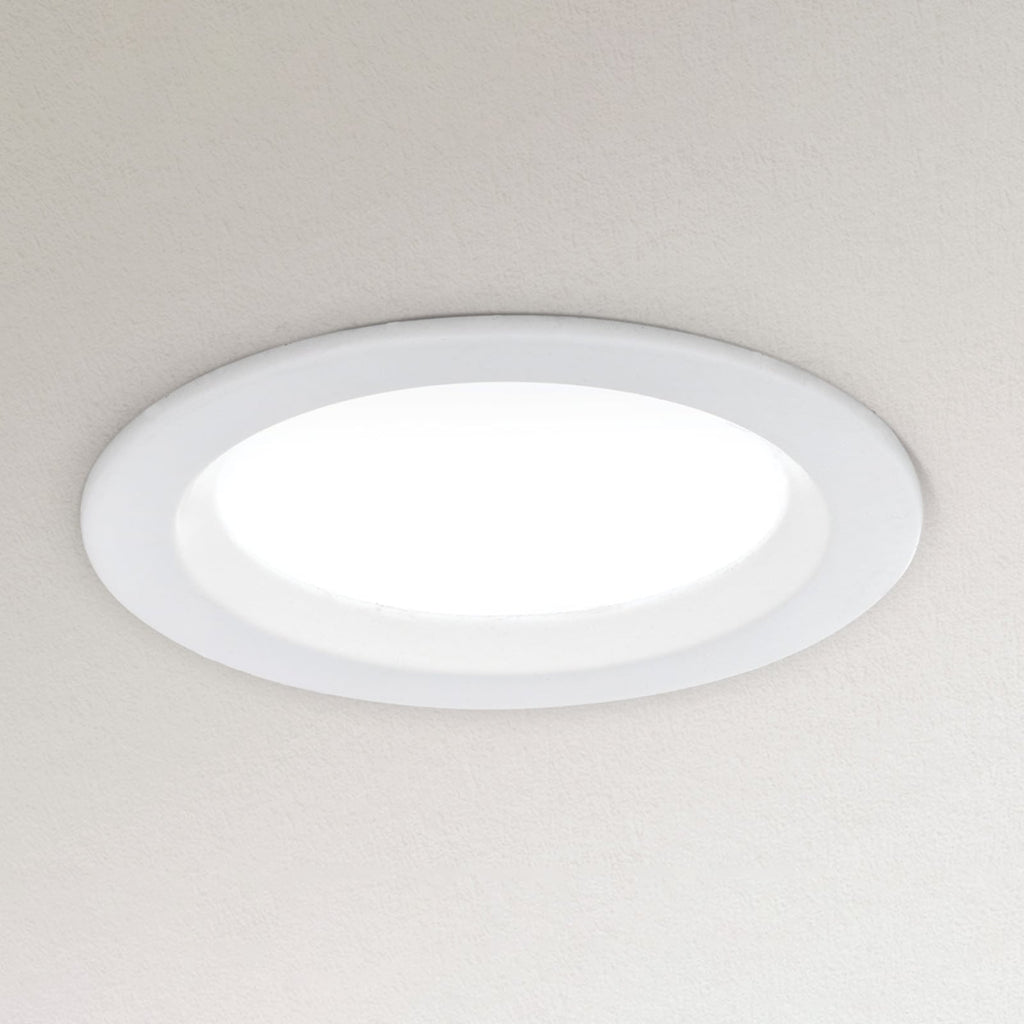 LED innbyggingsspot Spock dimbar hvit Ø9 cm forfra