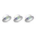 LED innbyggingsspot Spotlight 3-pk RGB dimbar Zigbee hvit - tint forfra