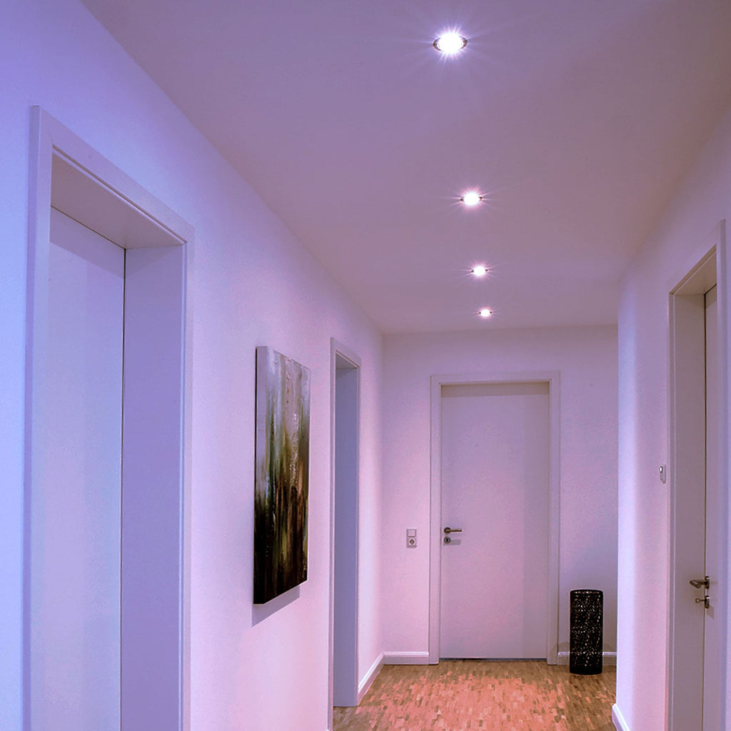 Detalj av LED innbyggingsspot Spotlight 3-pk RGB dimbar Zigbee hvit - tint