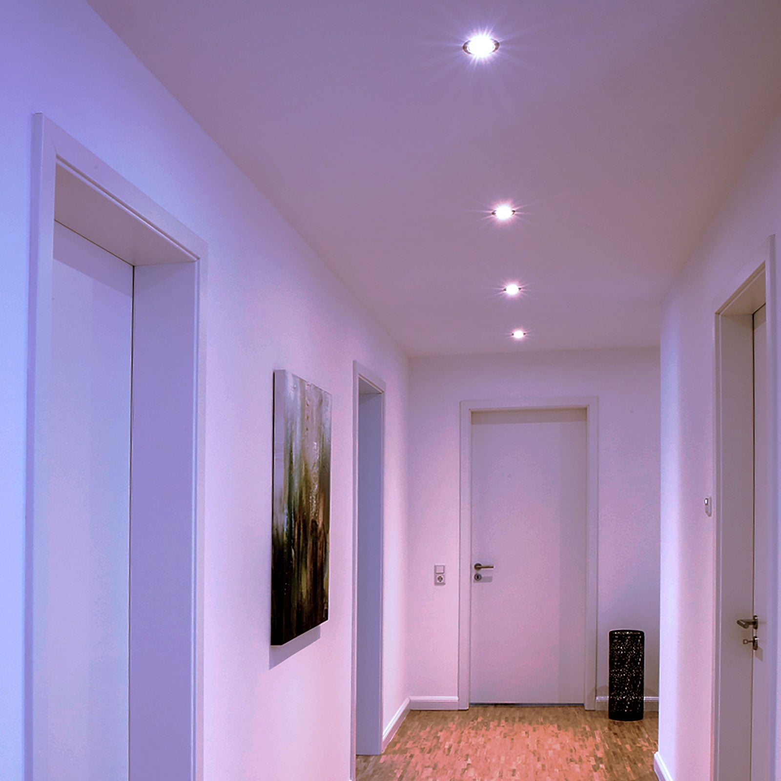 Detalj av LED innbyggingsspot Spotlight 3-pk RGB dimbar Zigbee hvit - tint