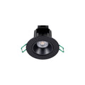 LED innbyggingsspot Start svingbar CCT dimbar IP44 svart forfra