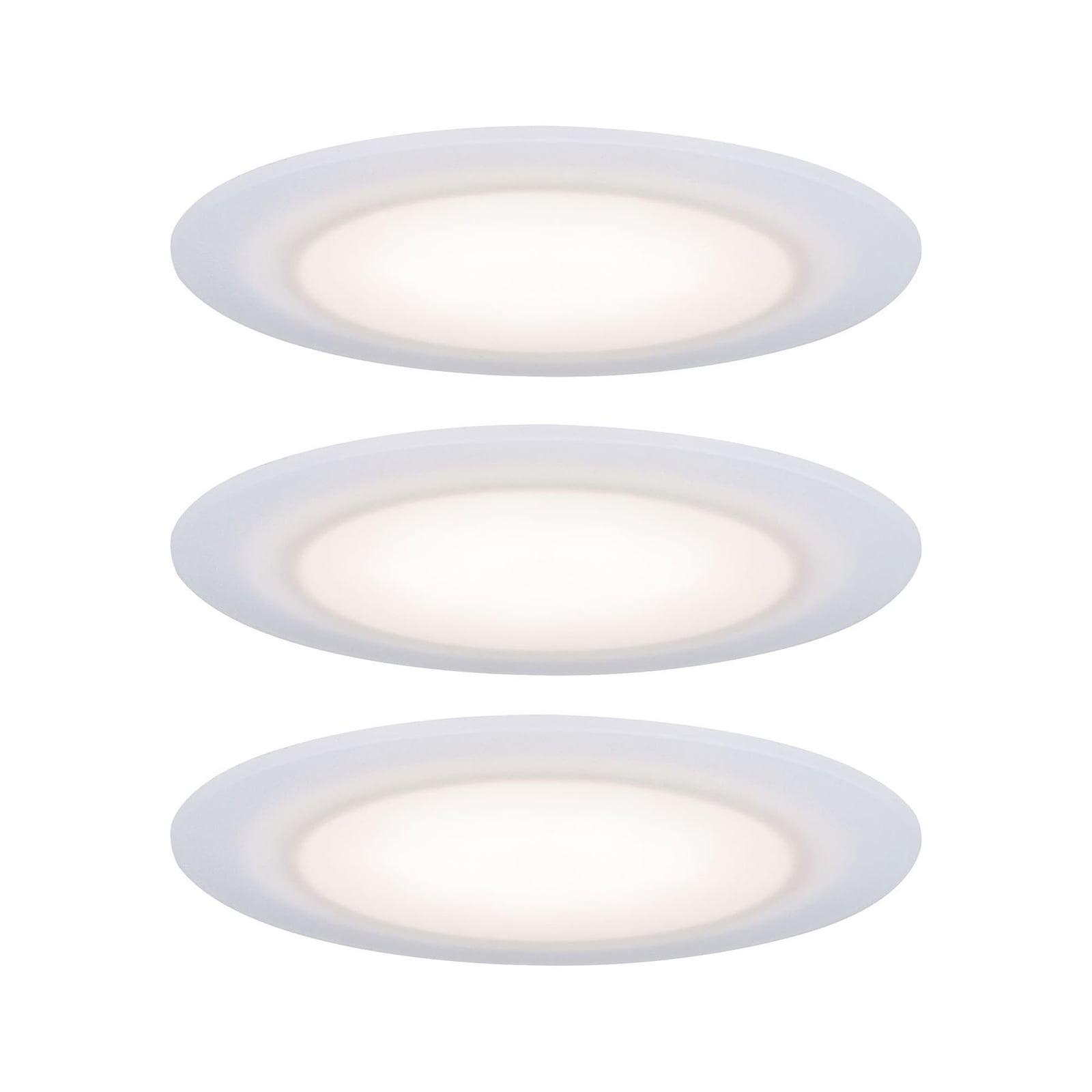 LED innbyggingsspot Suon 3-pack dimbar forfra