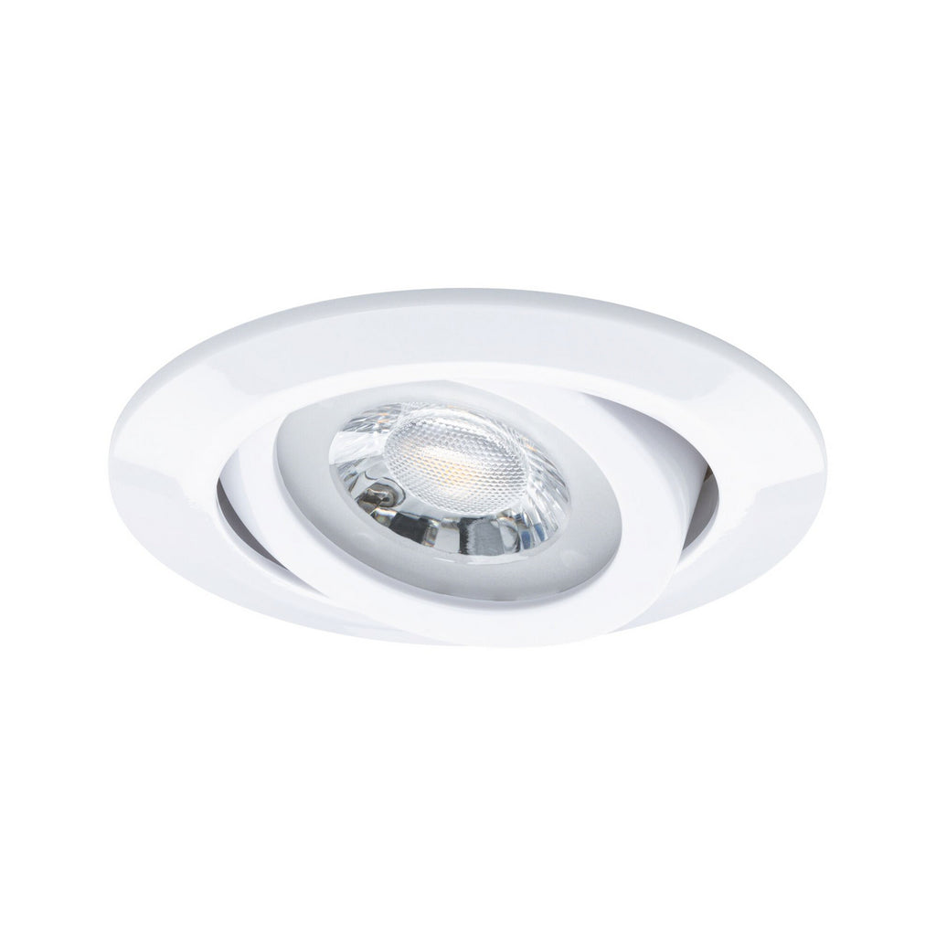 LED innbyggingsspot svingbar hvit Ø8 cm 4,8W 20-pakning Paulmann nærbilde