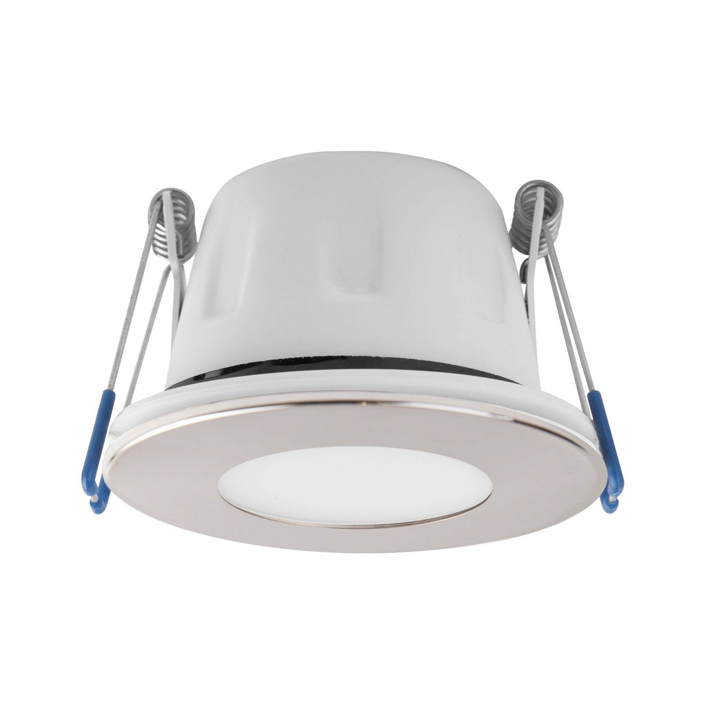 LED innbyggingsspot Tego Slim 10-pk dimbar 2800K nikkel forfra