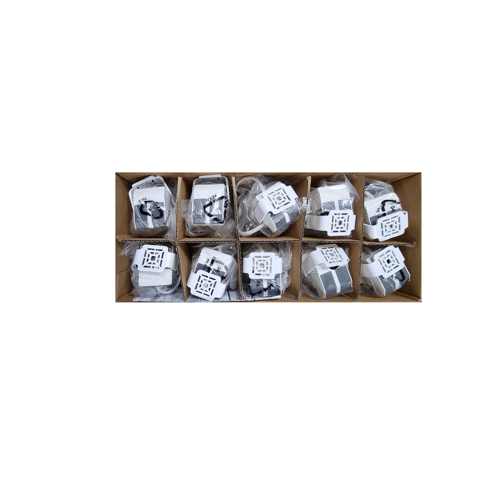 LED innbyggingsspot Tego Slim 10-pk dimbar 2800K nikkel bakside