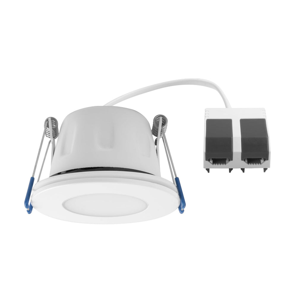 LED innbyggingsspot Tego Slim hvit dimbar 5,5W IP65 bakside