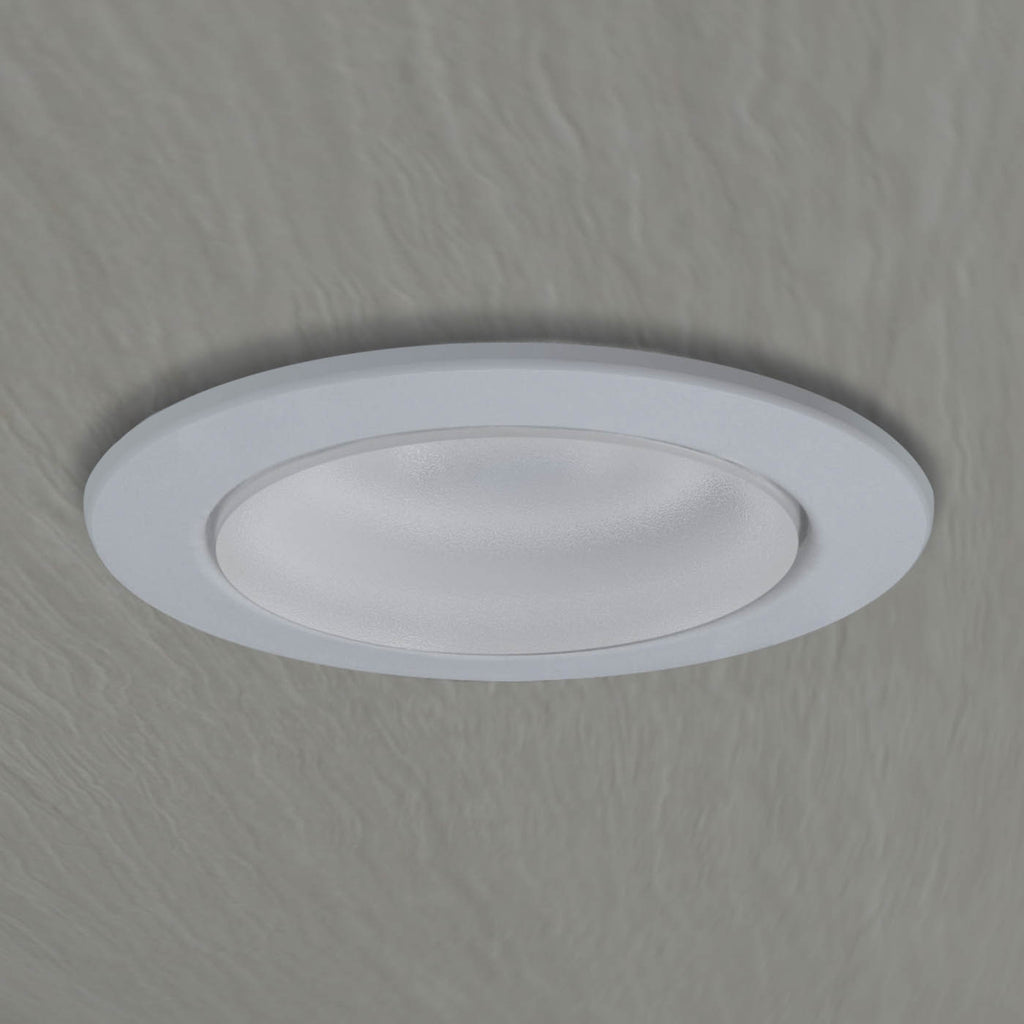 LED innbyggingsspot Teresa 90 GU10 CCT 6W IP55 hvit forfra