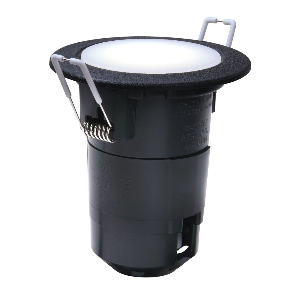 LED innbyggingsspot Teresa 90 GU10 CCT 3,5W IP55 svart forfra