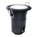 LED innbyggingsspot Teresa 90 GU10 CCT 3,5W IP55 svart forfra