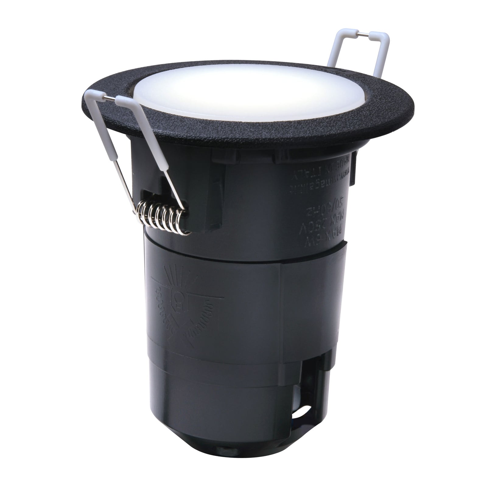 LED innbyggingsspot Teresa 90 GU10 CCT 3,5W IP55 svart forfra