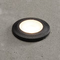 LED innbyggingsspot Teresa rund svart IP67 3000K forfra