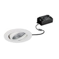 LED innbyggingsspot Tirrel-R hvit matt aluminium front