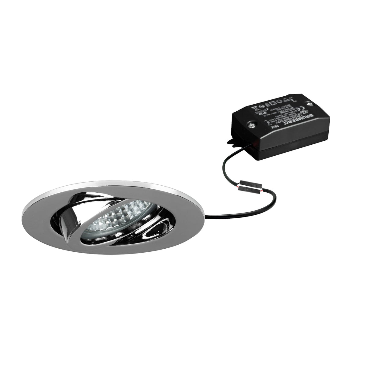 LED innbyggingsspot Tirrel-R rund aluminium forfra