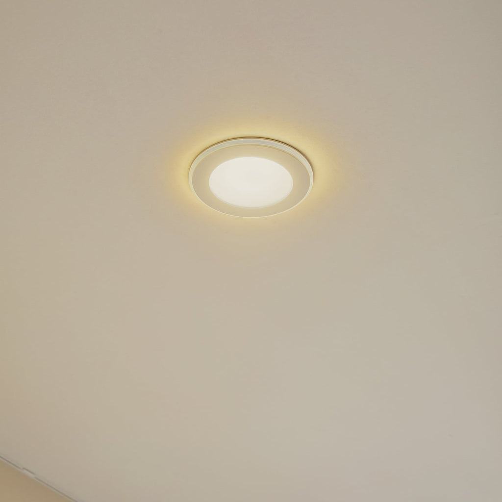 LED innbyggingsspot Toka hvit dimbar CCT Ø9,3 cm bakside