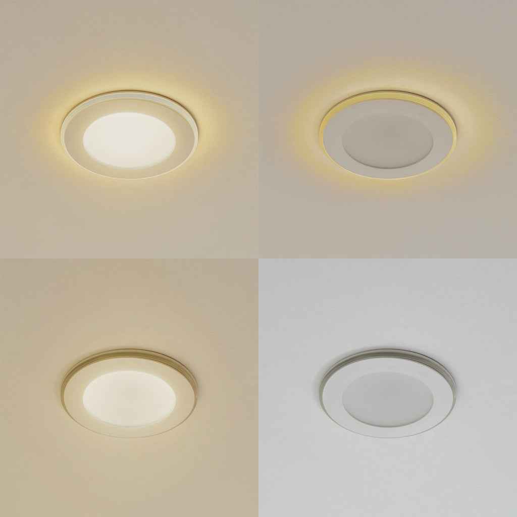 Detalj av LED innbyggingsspot Toka hvit dimbar CCT Ø9,3 cm