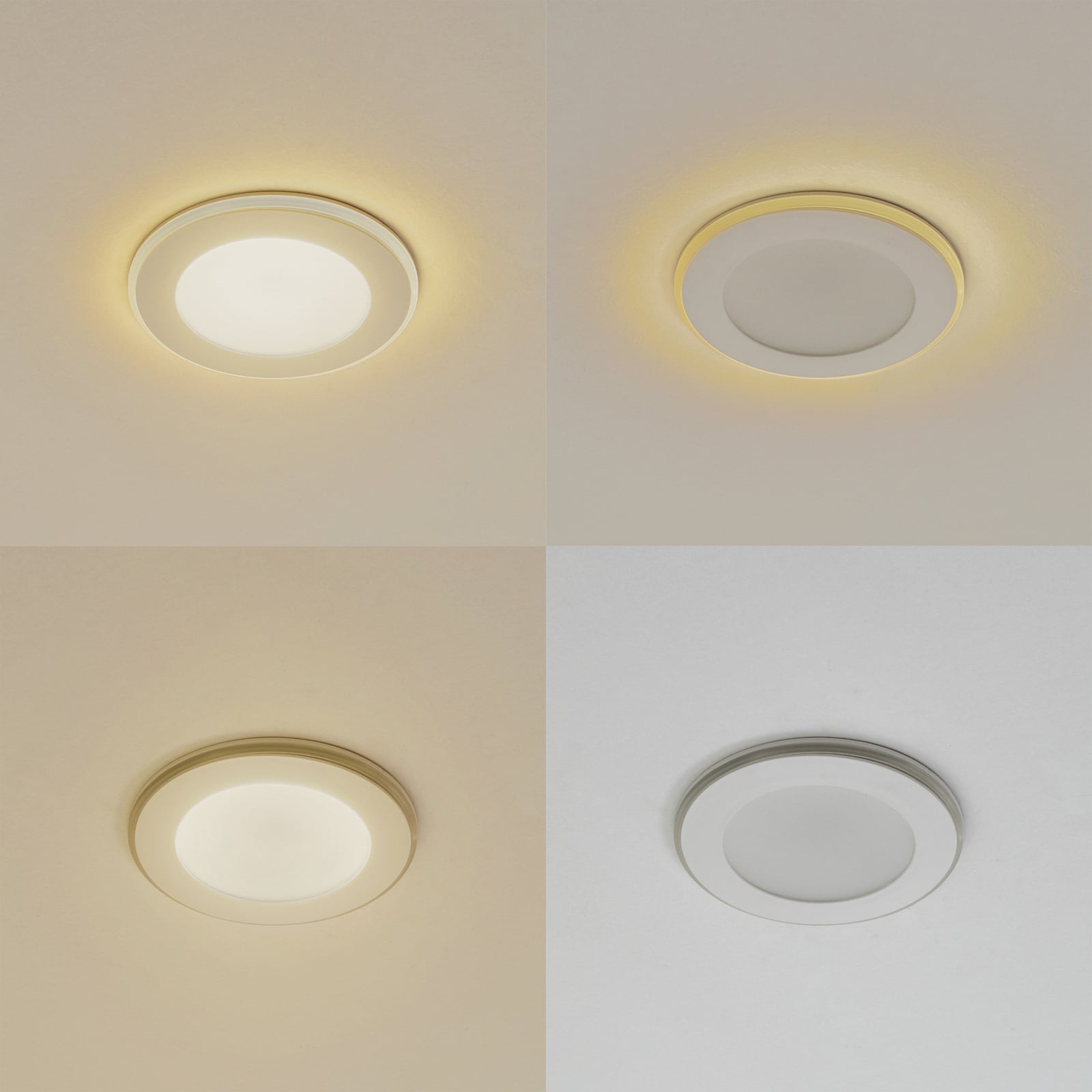 Detalj av LED innbyggingsspot Toka hvit dimbar CCT Ø9,3 cm