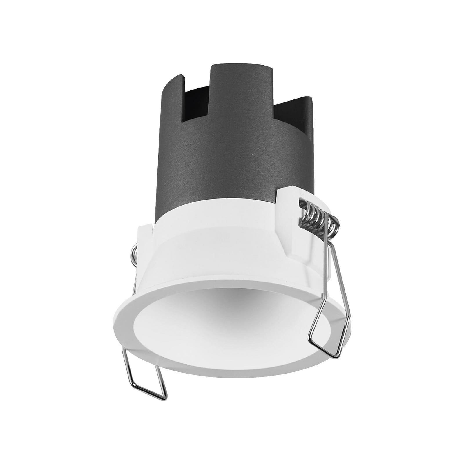 LED innbyggingsspot TWIST hvit Ø7 cm 5W varmhvit IP20 forfra
