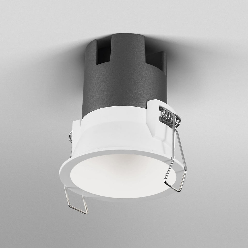 Montert LED innbyggingsspot TWIST hvit Ø7 cm 5W varmhvit IP20 i tak