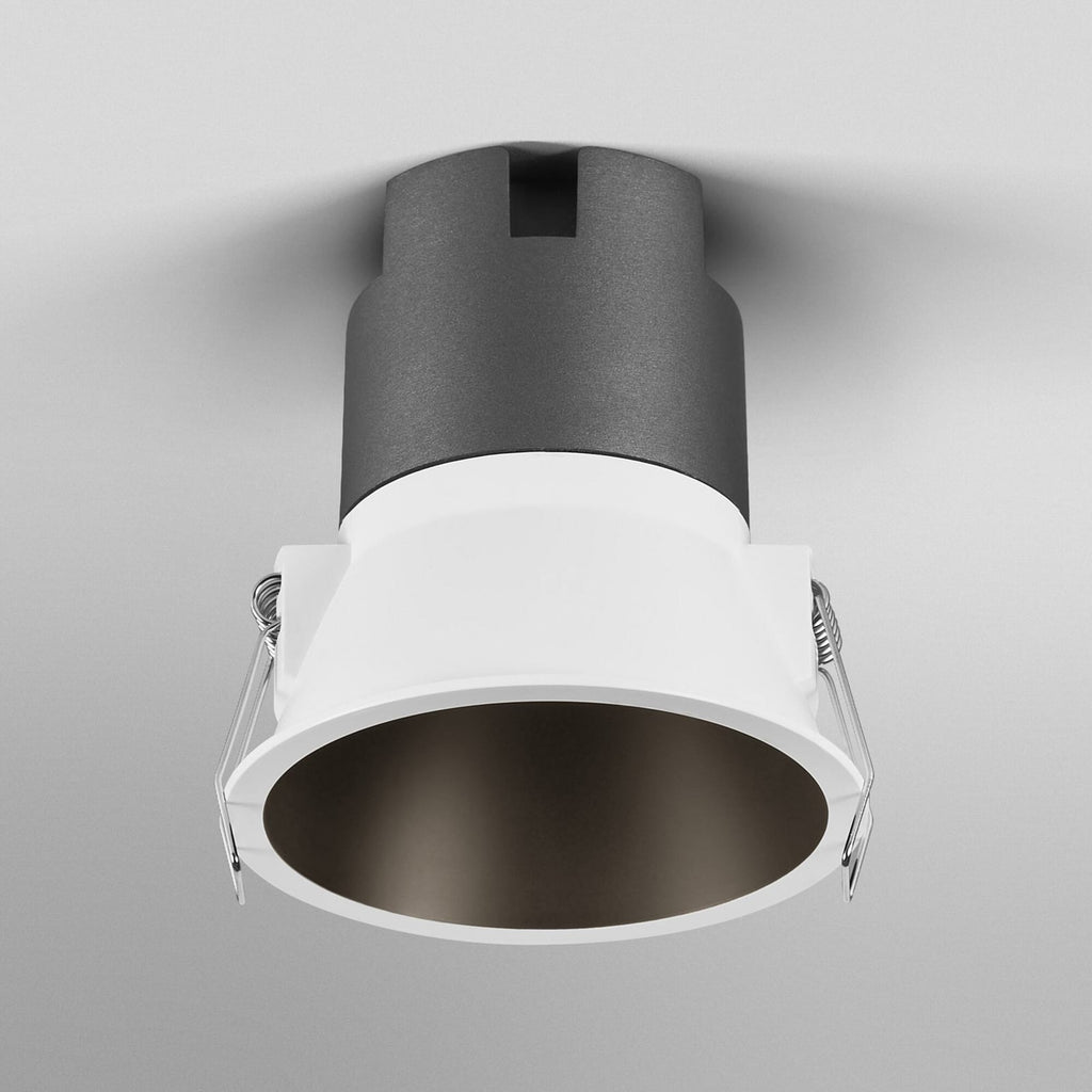 LED innbyggingsspot TWIST hvit/svart detalj