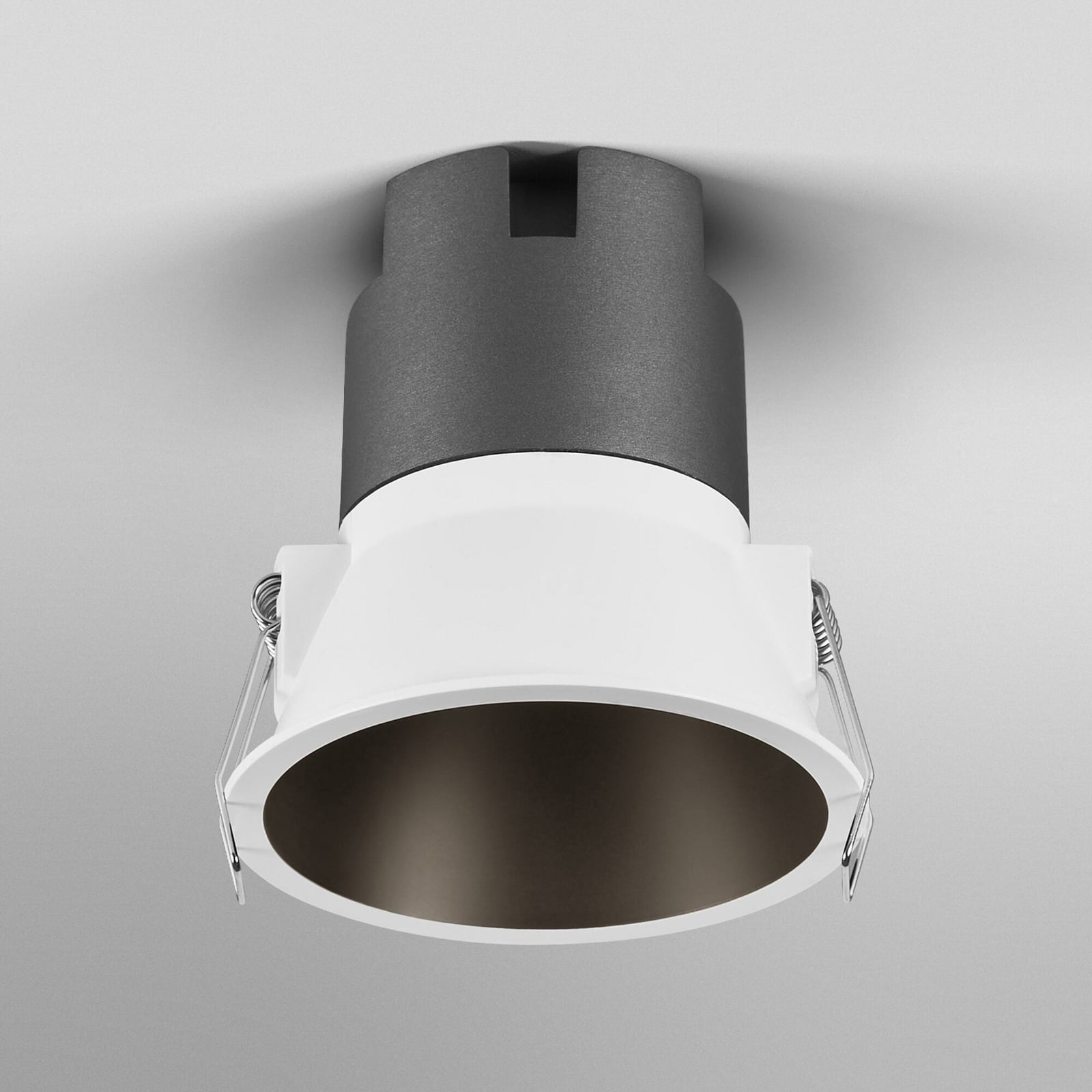 LED innbyggingsspot TWIST hvit/svart detalj