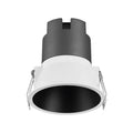 LED innbyggingsspot TWIST hvit/svart forfra