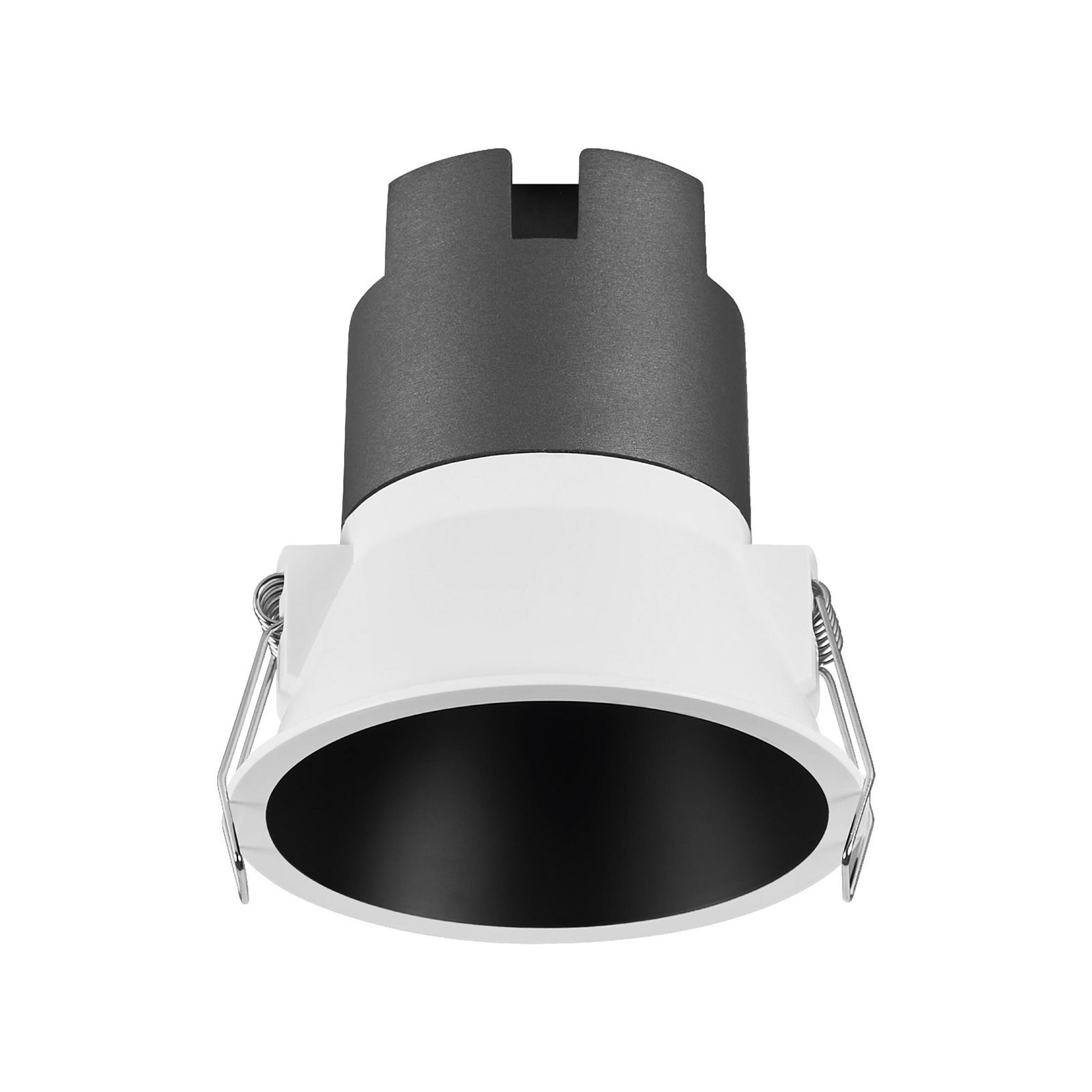 LED innbyggingsspot TWIST hvit/svart forfra