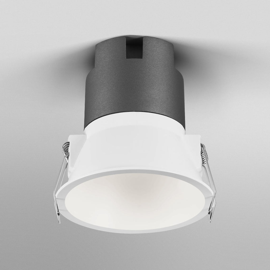 LED innbyggingsspot Twist svingbar hvit Ø9,3 cm 10W 4000K forfra