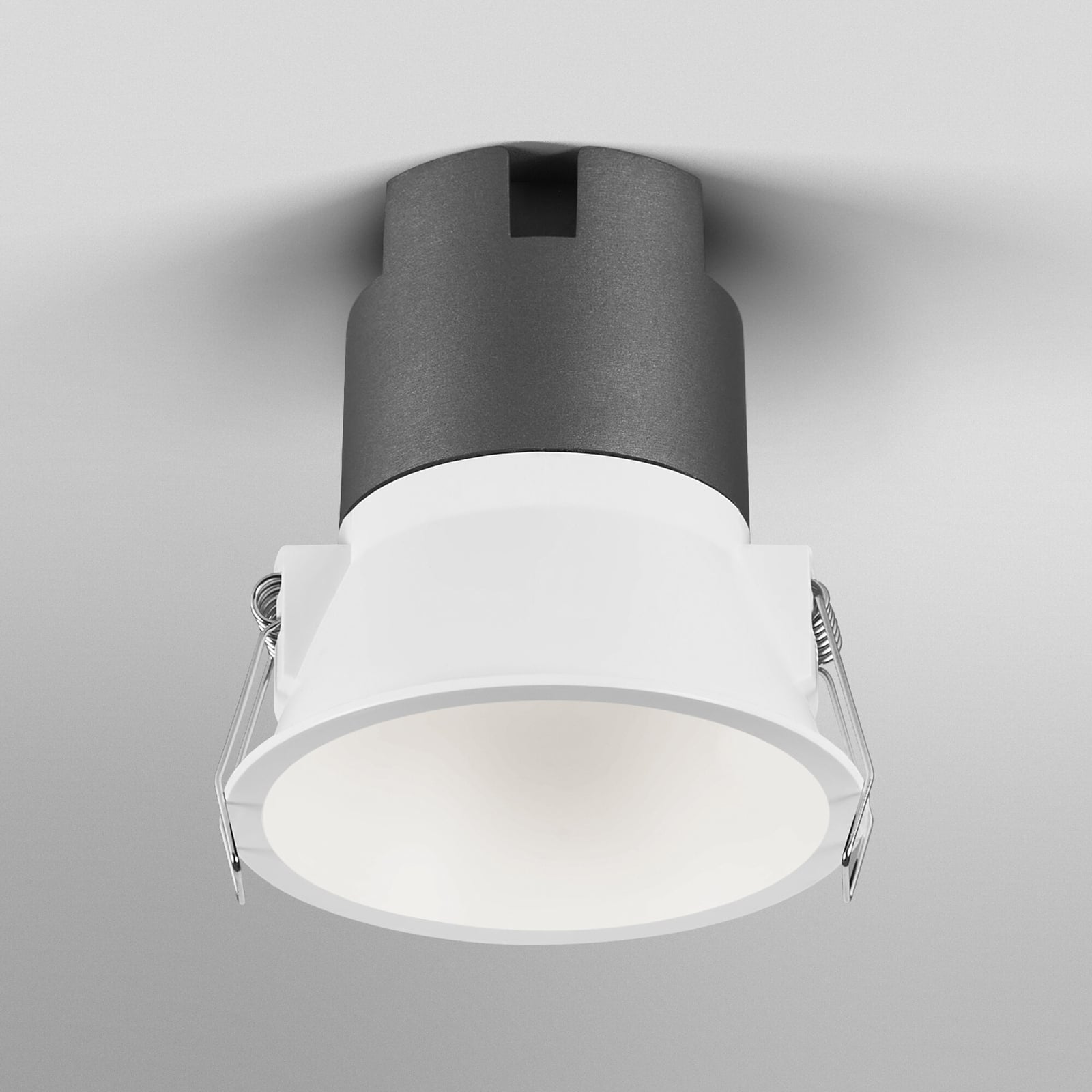LED innbyggingsspot Twist svingbar hvit Ø9,3 cm 10W 4000K forfra