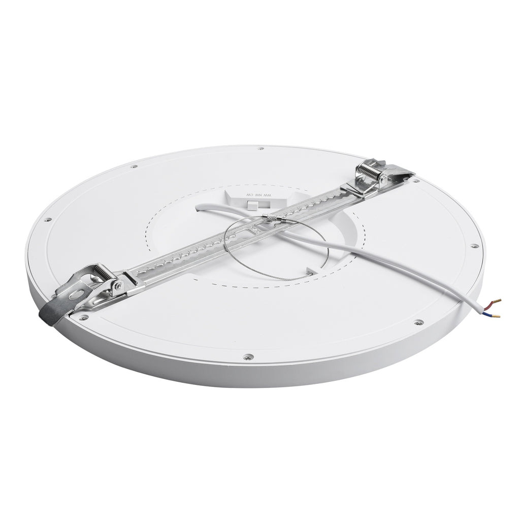 Nærbilde av LED innbyggingsspot UNISIZEplus dimbar CCT 24W Ø29 cm