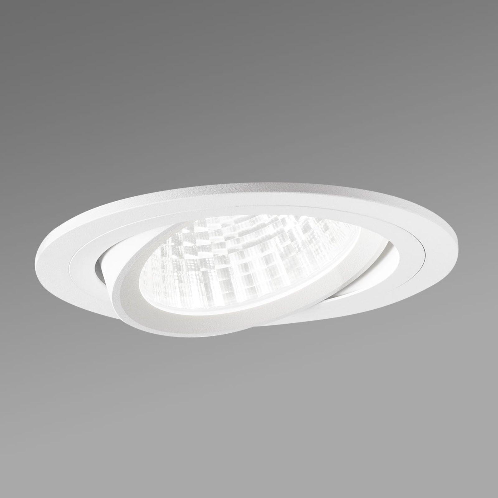 LED innbyggingsspot Varo svingbar aluminium Ø15 cm 34W forfra