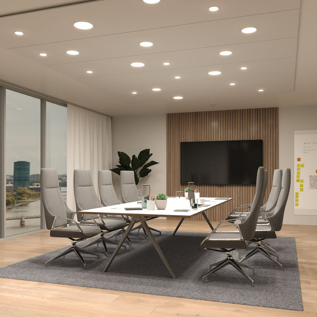 LED innbyggingsspot Veluna Edge dimbar med justerbare klemmeklemmer
