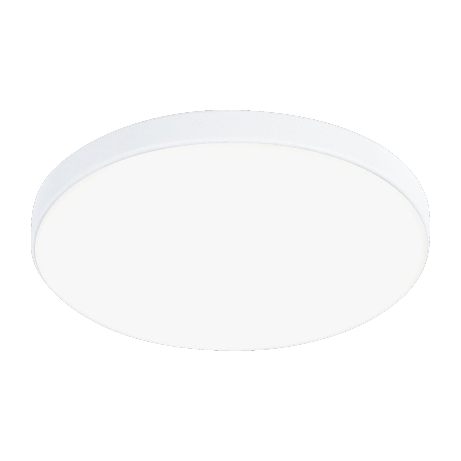 LED innbyggingsspot Veluna Edge hvit Ø9 cm 4000K IP44 montert i tak