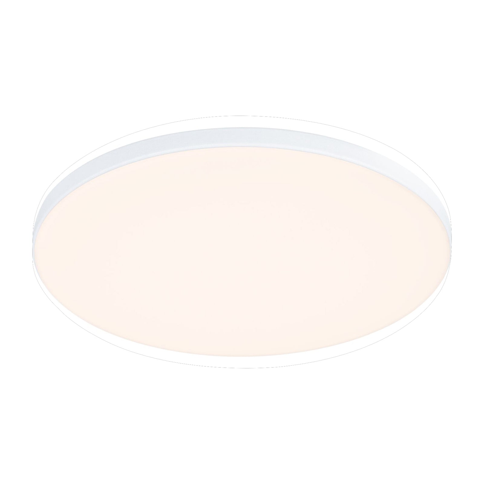 LED innbyggingsspot Veluna Edge rund hvit Ø16 cm IP44 12W montert i tak